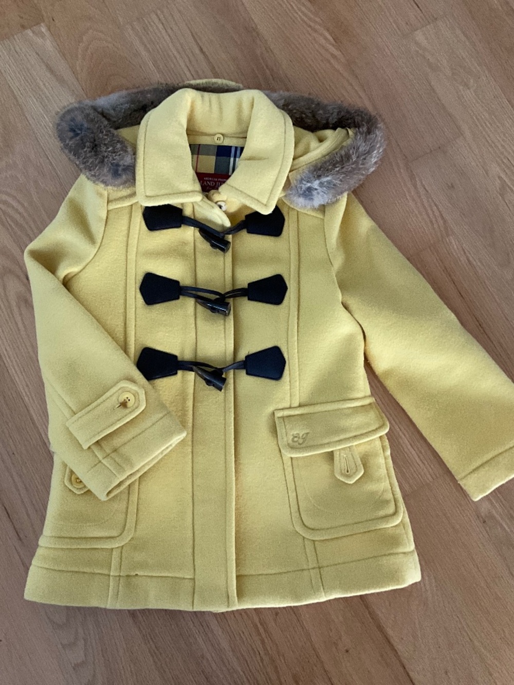 E-Land Junior yellow winter coat